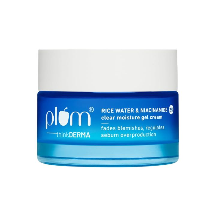 Plum 2% Niacinamide & Rice Water Clear Moisture Gel Cream 50g