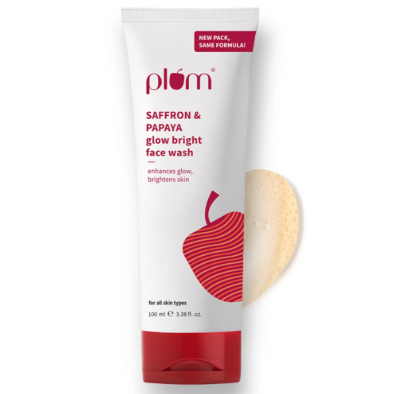 Plum Saffron & Papaya Glow Bright Face Wash
