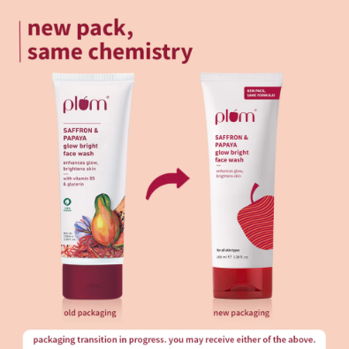 Plum Saffron & Papaya Glow Bright Face Wash