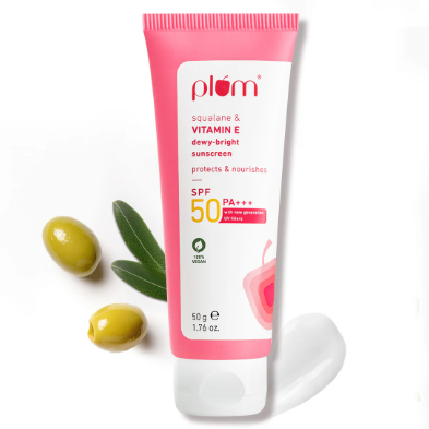 Plum Squalane & Vitamin E SPF 50 PA+++ Dewy-Bright Sunscreen