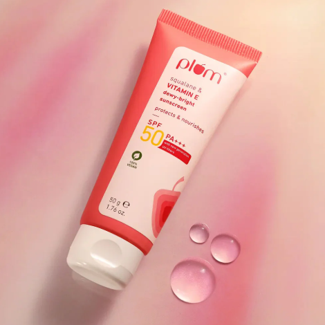 Plum Squalane & Vitamin E SPF 50 PA+++ Dewy-Bright Sunscreen