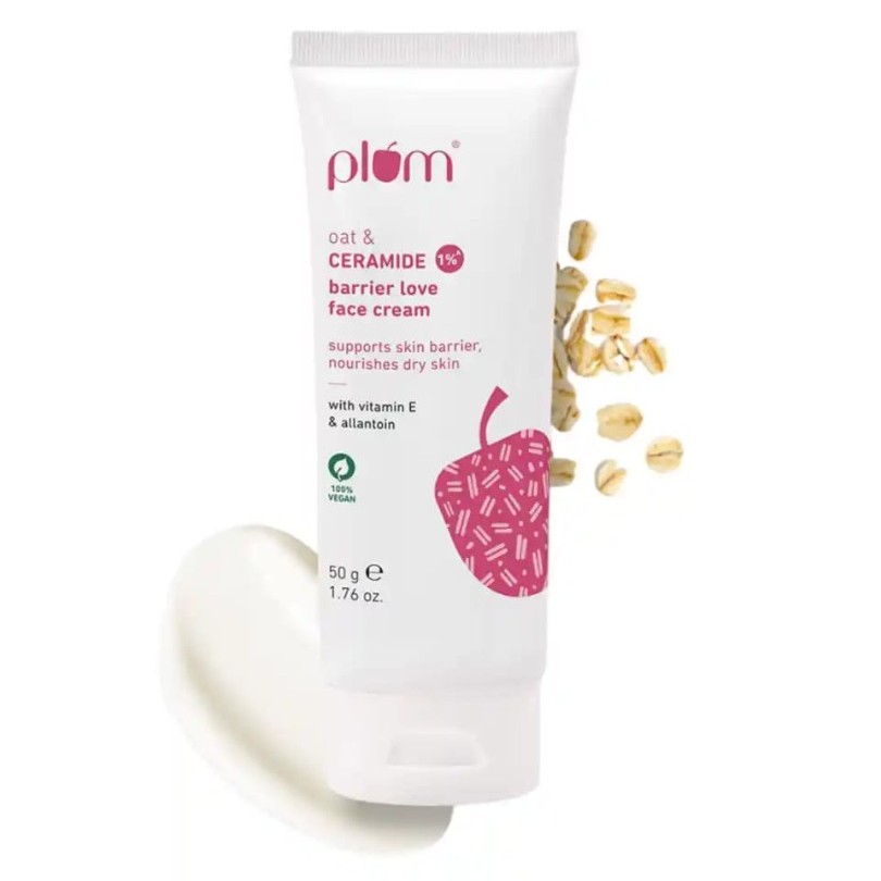 Plum Oat & 1% Ceramide Face Cream for Dry Skin
