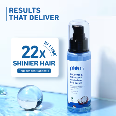 Plum Coconut & Squalane Nutri-Shine Hair Serum 75ml