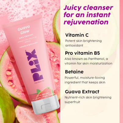 Plix Guava Glow Juicy Cleanser 