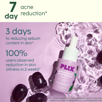 Plix Jamun 2% Salicylic Acid Exfoliating Face Serum