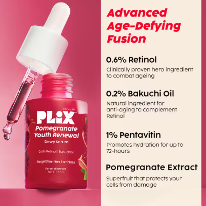 Plix The Plant Fix Pomegranate Youth Renewal Dewy Serum