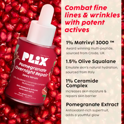 Plix Pomegranate Overnight Repair Dewy Serum