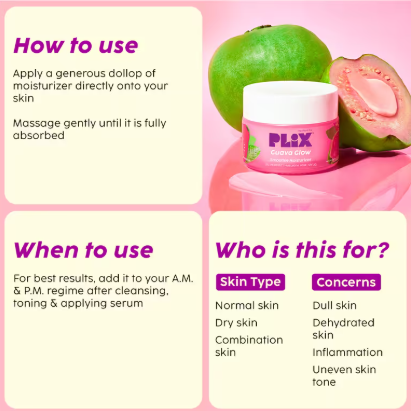 Plix Guava Glow Smoothie Moisturizer