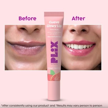 Plix Guava Glowy Lip Tinted Balm