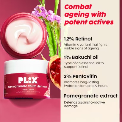 Plix Pomegranate Youth Renewal Night Cream 