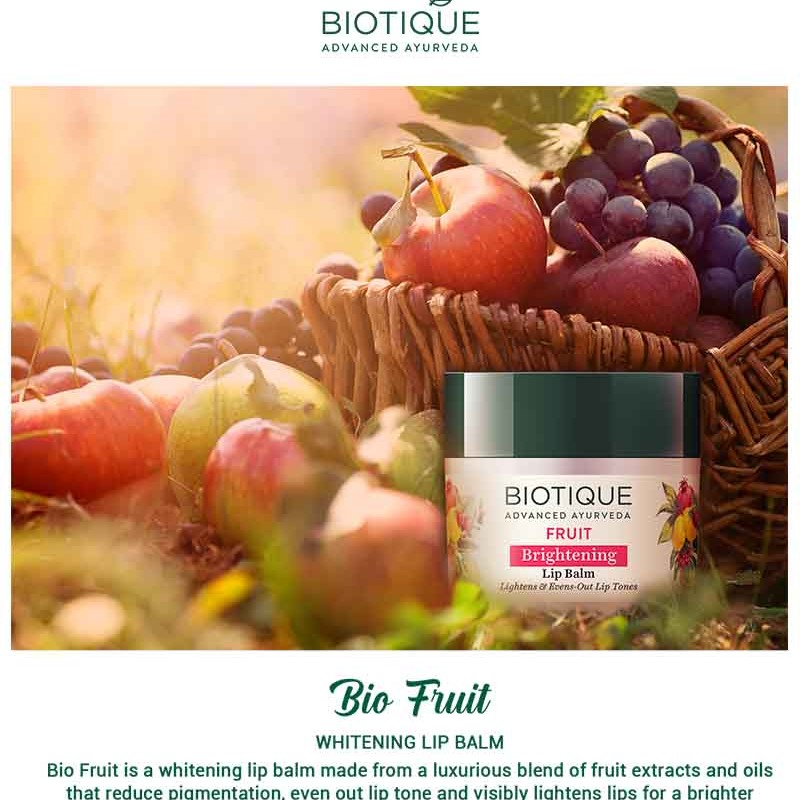 Biotique fruit brightening lip balm
