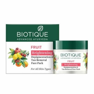 Biotique Fruit Brightening Depigmentation & Tan Removal Face Pack 
