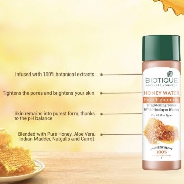 Biotique Honey Water Pore Tightening Toner