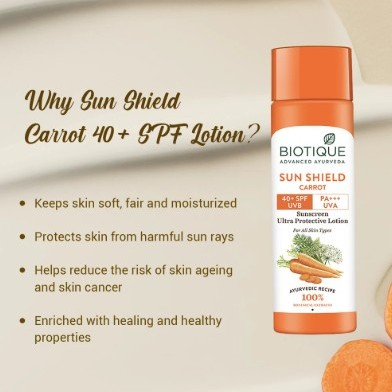 Biotique Sun Shield Carrot Lotion