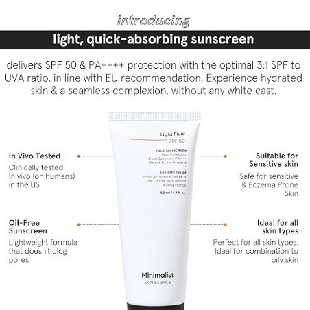 Minimalist Light Fluid SPF 50