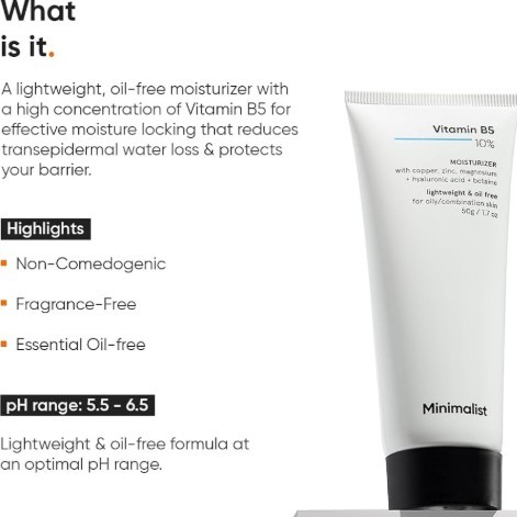 Minimalist B5 10% Moisturizer