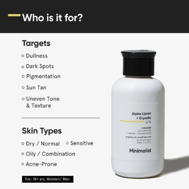 Minimalist Alpha Lipoic + Glycolic 07% Cleanser