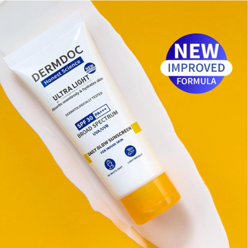 DermDoc Ultra Light SPF 30 PA+++ Daily Glow Sunscreen