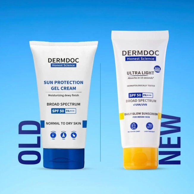 DermDoc Ultra Light SPF 50 PA+++ Daily Glow Sunscreen