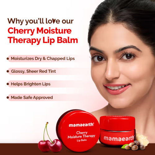 Mamaearth Cherry Tinted 100% Natural Lip Balm
