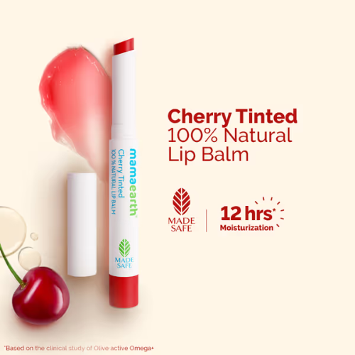 Mamaearth Cherry Tinted 100% Natural Lip Balm