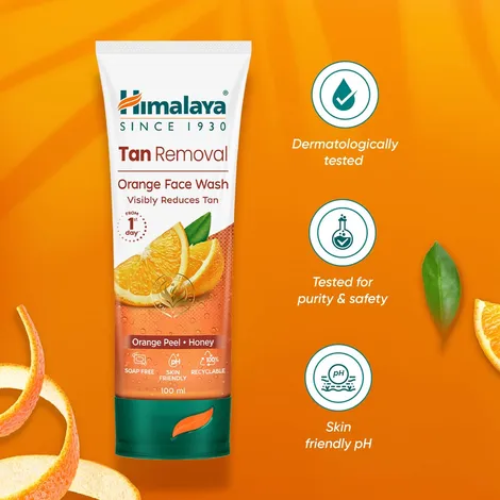 Himalaya Tan Removal Orange Face Wash 