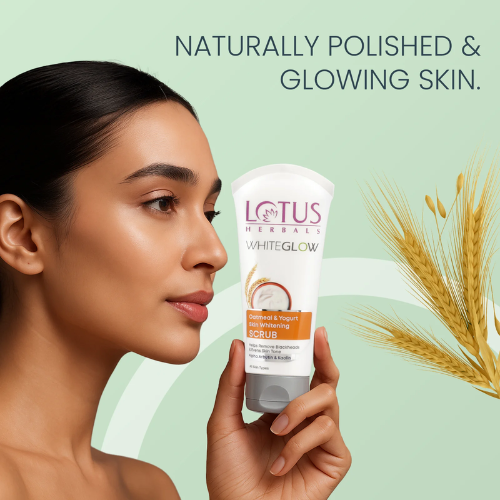 Lotus Herbals WhiteGlow Oatmeal & Yogurt Skin Whitening Scrub