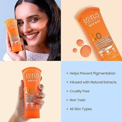 Lotus Herbals Safe Sun 3-in-1 Matte Look Daily Sunscreen
