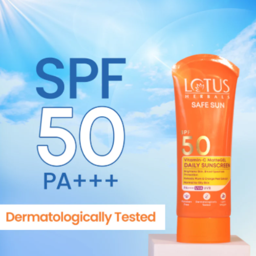 Lotus Herbals Safe Sun Vitamin C Matte Gel SPF 50