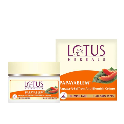 Lotus Herbals Papayablem Papaya-n-Saffron Anti-Blemish Cream