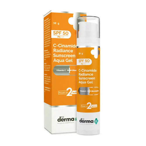 The Derma Co C-Cinamide Sunscreen SPF 50 Aqua Gel 